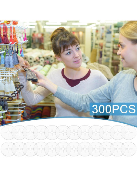 300 Clips de Control de Inventario Threehoney 2.54 cm PVC