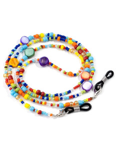 Cadena de Gafas de Mujer CUTEZING con Perlas Coloridas 78 cm