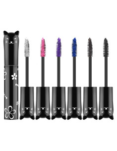 Conjunto de 6 Máscaras de Pestañas Ownest, Resistente al Agua