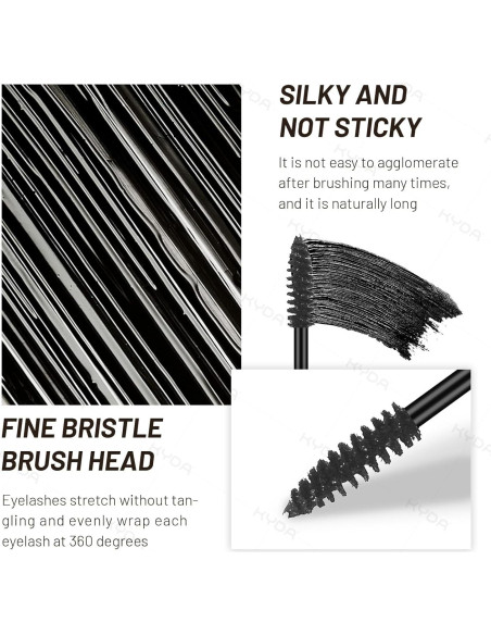 Conjunto de 6 Máscaras de Pestañas Ownest, Resistente al Agua