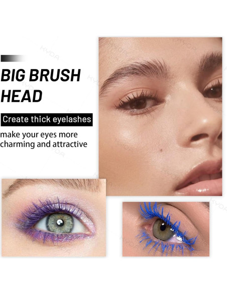 Conjunto de 6 Máscaras de Pestañas Ownest, Resistente al Agua