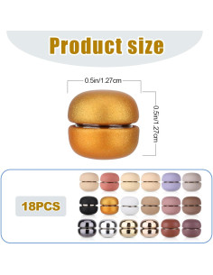 18 Pares de Pines Magnéticos para Hijab XIHIRCD - Sin Agujas 2