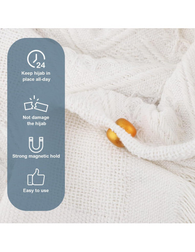 18 Pares de Pines Magnéticos para Hijab XIHIRCD - Sin Agujas