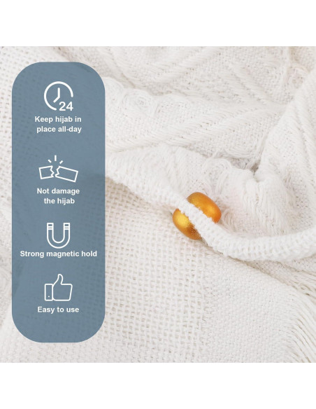 18 Pares de Pines Magnéticos para Hijab XIHIRCD - Sin Agujas