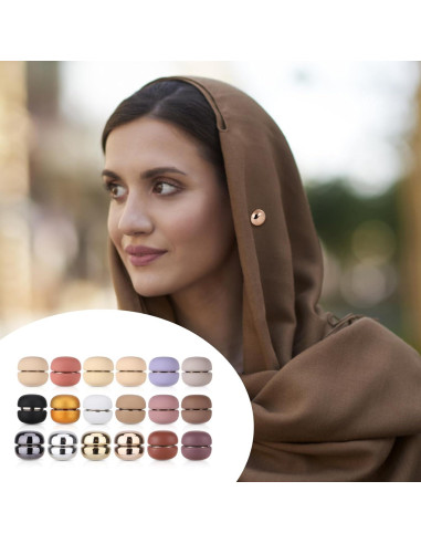 18 Pares de Pines Magnéticos para Hijab XIHIRCD - Sin Agujas