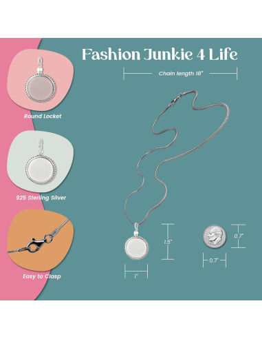 Collar Medallón Ovalado Plata Esterlina 925 FashionJunkie
