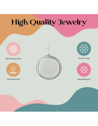 Collar Medallón Ovalado Plata Esterlina 925 FashionJunkie