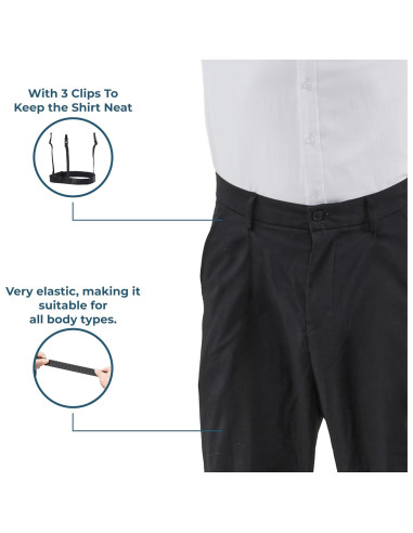 Soportes de Camisa Militar Net Focus para Hombres - 2 Piezas Ajustables