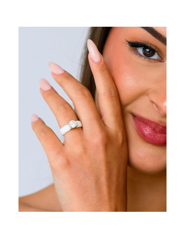 Anillo de Silicona Rinfit para Mujeres - Circonita 7mm - Tamaño 5