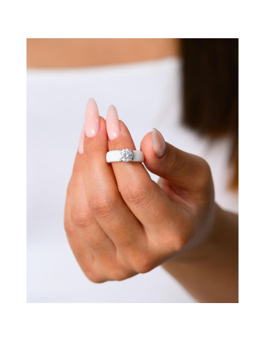 Anillo de Silicona Rinfit para Mujeres - Circonita 7mm - Tamaño 5