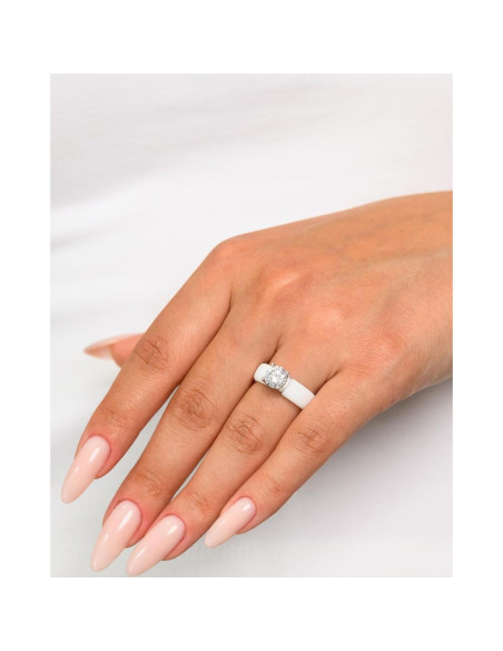 Anillo de Silicona Rinfit para Mujeres - Circonita 7mm - Tamaño 5