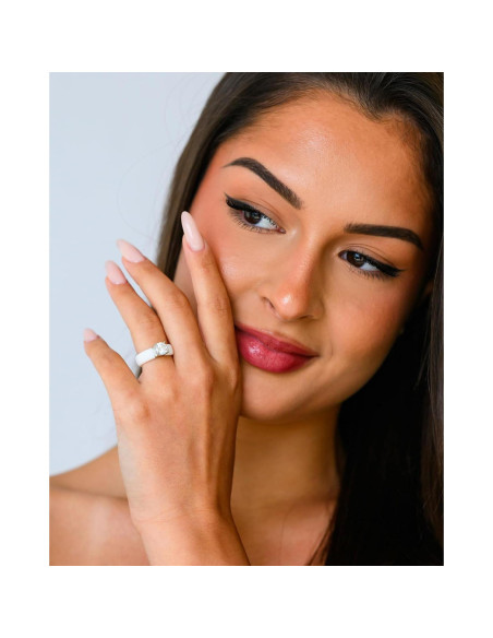 Anillo de Silicona Rinfit para Mujeres - Circonita 7mm - Tamaño 5