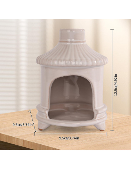 Soporte de Palo Santo Belsea Cerámica Blanca para Incienso