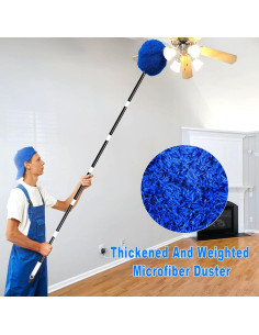 Limpiador de Ventiladores de Techo FUUNSOO con Extensión 38-224 cm 2