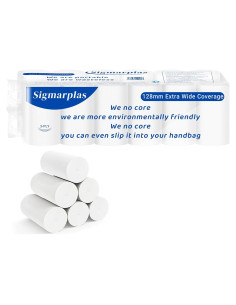 Papel Higiénico de Viaje Sigmarplas 12 Rollos 3 Capas Disolvente