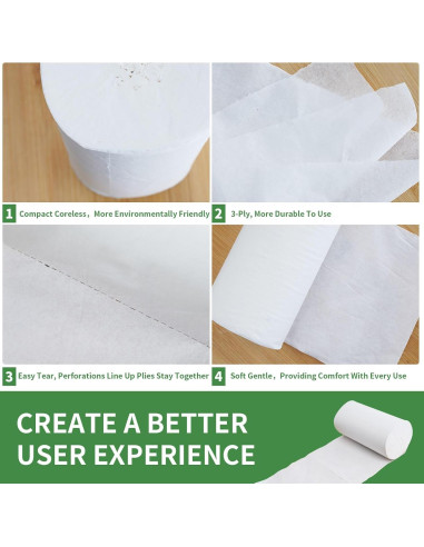 Papel Higiénico de Viaje Sigmarplas 12 Rollos 3 Capas Disolvente