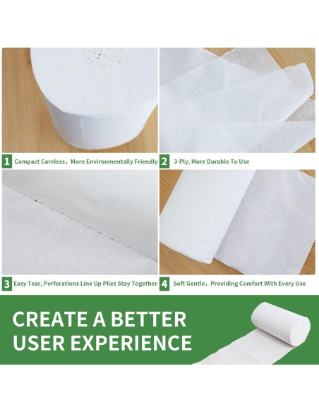 Papel Higiénico de Viaje Sigmarplas 12 Rollos 3 Capas Disolvente