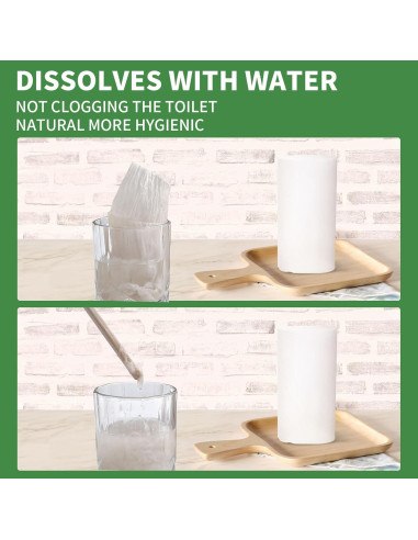 Papel Higiénico de Viaje Sigmarplas 12 Rollos 3 Capas Disolvente