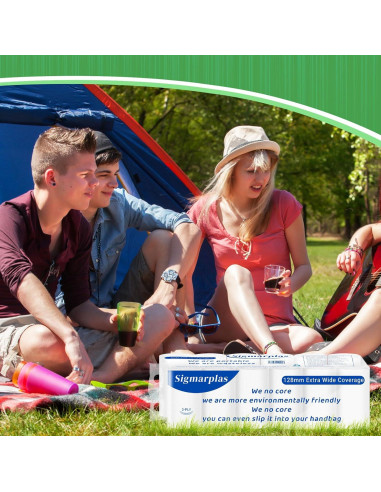 Papel Higiénico de Viaje Sigmarplas 12 Rollos 3 Capas Disolvente