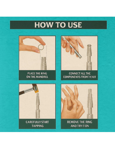 Estirador de Anillos Rathburn Banco Wizard 3 Piezas 7-13