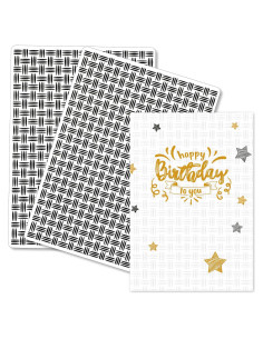 2 Carpetas de Embossing Texturizadas 3D Alrhso para Scrapbooking