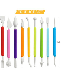 Juego de 9 Herramientas de Modelado de Arcilla Jepeux 2