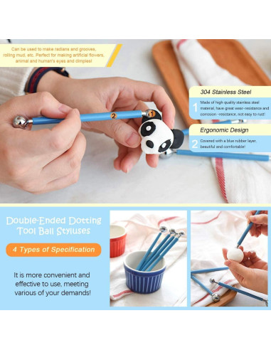 Juego de Herramientas de Escultura de Arcilla Rustark, 24 Piezas