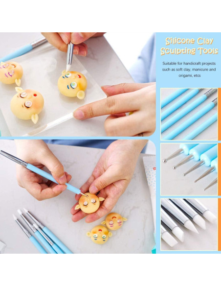 Juego de Herramientas de Escultura de Arcilla Rustark, 24 Piezas