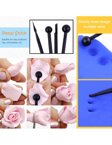 Juego de Herramientas de Escultura de Arcilla Rustark, 24 Piezas