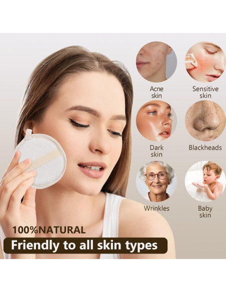 Paquete de 3 Esponjas Exfoliantes de Lufa Natural 10.16 cm