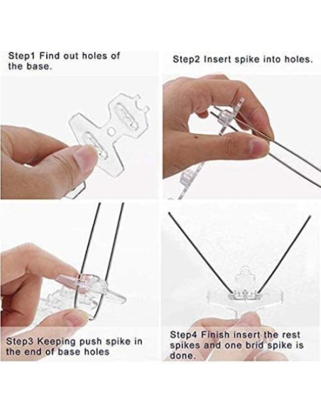 Picos de Aves Bird-Away 1.5m Acero Inoxidable 3 Tiras