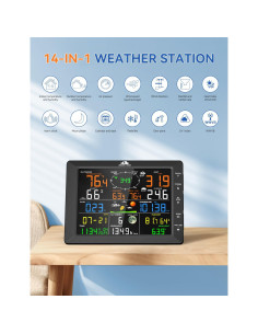 Estación Meteorológica Inalámbrica AIRAIN TECH A8 14-en-1 2