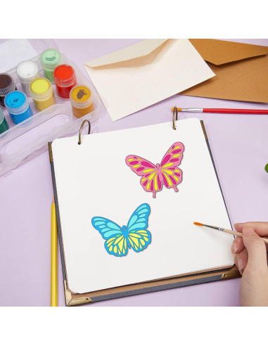 Kit de Campanas de Viento DIY CRASPIRE - 16 Piezas de Madera