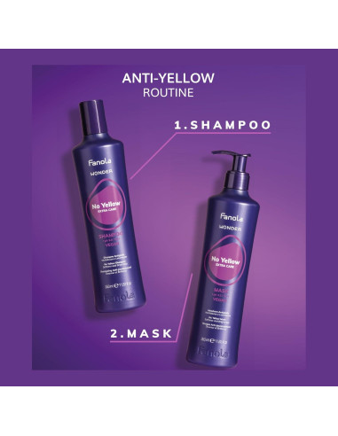 Mascarilla Capilar Fanola No Yellow 95.7g - Hidratante Violeta
