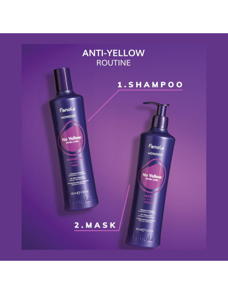 Mascarilla Capilar Fanola No Yellow 95.7g - Hidratante Violeta