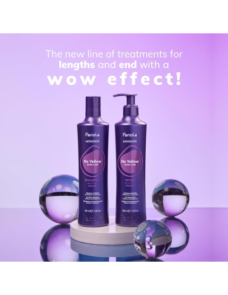 Mascarilla Capilar Fanola No Yellow 95.7g - Hidratante Violeta