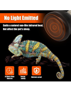 Mini Lámpara de Calor Infrarroja Cerámica APlayfulBee 50W 2