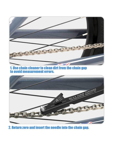 Herramienta Indicador Desgaste Cadena Bicicleta Genérico 12.7cm