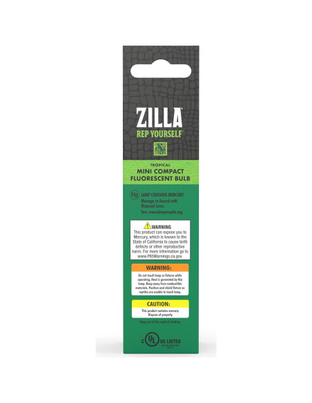 Bombilla Fluorescente Compacta Zilla Mini Tropical 6W G9
