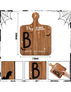 Tarjeta de Hito de Halloween Bebé Madera Personalizable 18x25cm 2