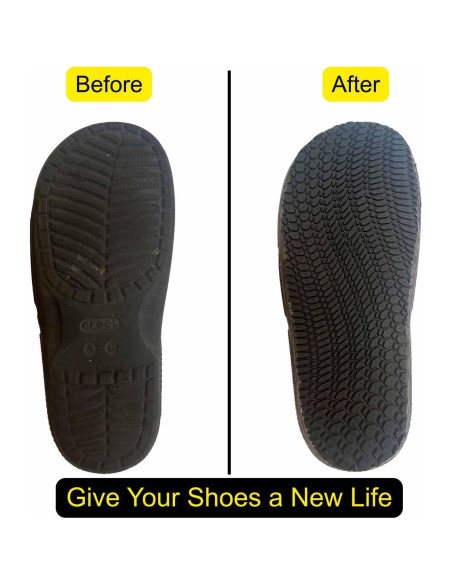 Reemplazo de Suelas de Goma Antideslizantes MIIDII 4mm (1 Par)