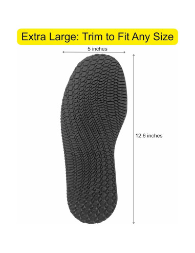 Reemplazo de Suelas de Goma Antideslizantes MIIDII 4mm (1 Par)