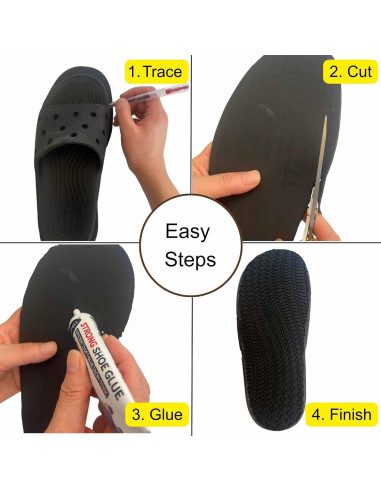 Reemplazo de Suelas de Goma Antideslizantes MIIDII 4mm (1 Par)