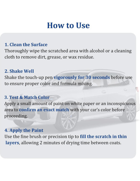 Pintura de Retoque KWONGLONG 799/9799 Diamond White 12ml