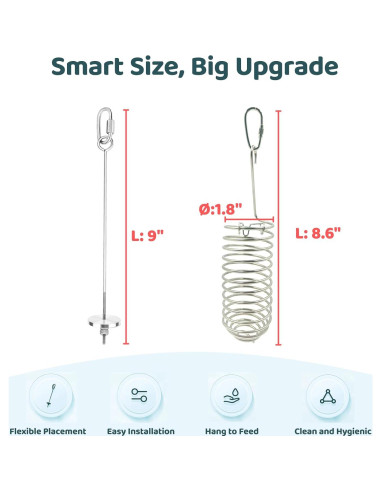 Accesorios para jaula Coalinker - Juguetes forrajeo 2 paquetes