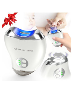 Cortador de Uñas Eléctrico VGVR 2-en-1 con Luz LED y 3 Velocidades