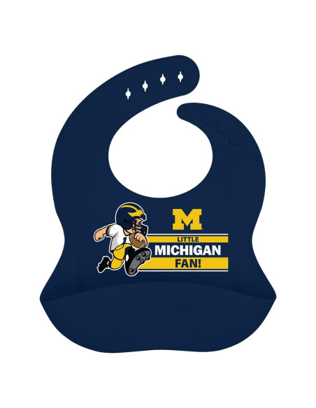 Babero de Silicona Baby Fanatic Michigan - Seguro y Fácil de Limpiar