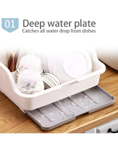 Estante Secador de Platos Tomorotec Mediano 40.6x31x26.9 cm 2