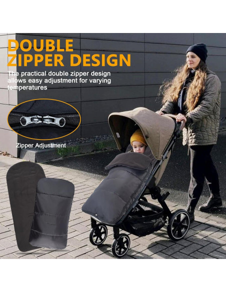 Saco de Invierno para Cochecito Pugwoy 98x45cm Impermeable