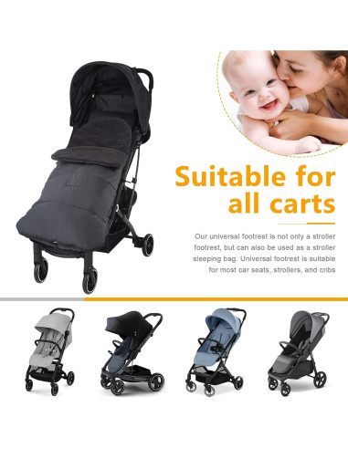 Saco de Invierno para Cochecito Pugwoy 98x45cm Impermeable